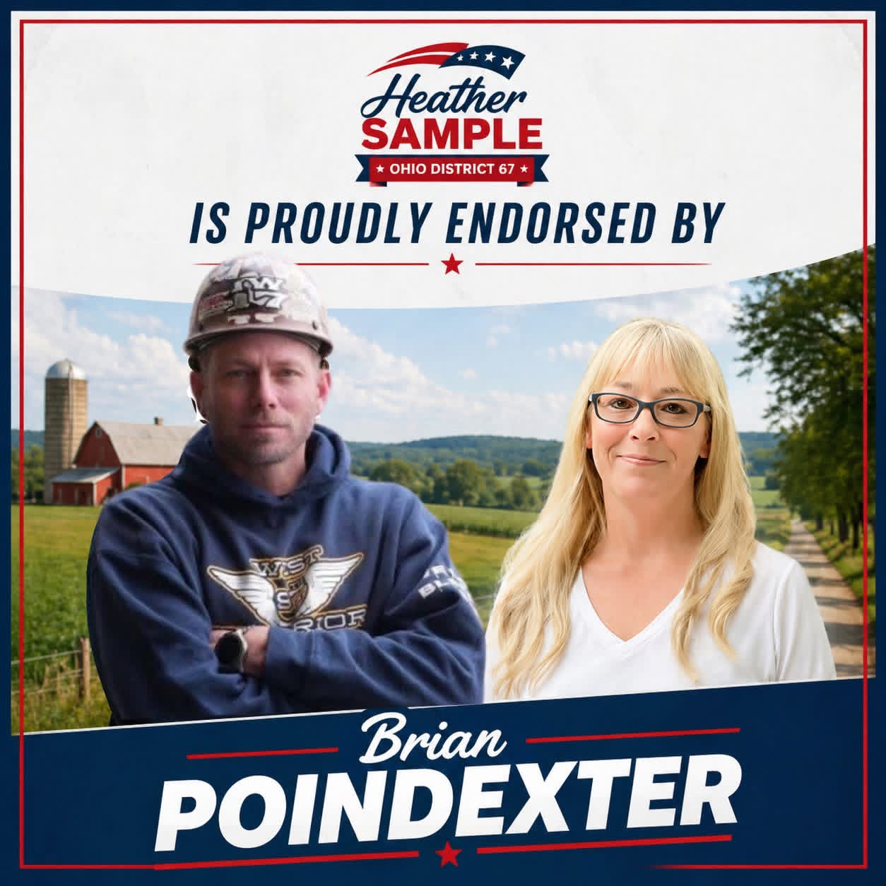Brian Poindexter endorses Heather Sample for Ohio House District 67